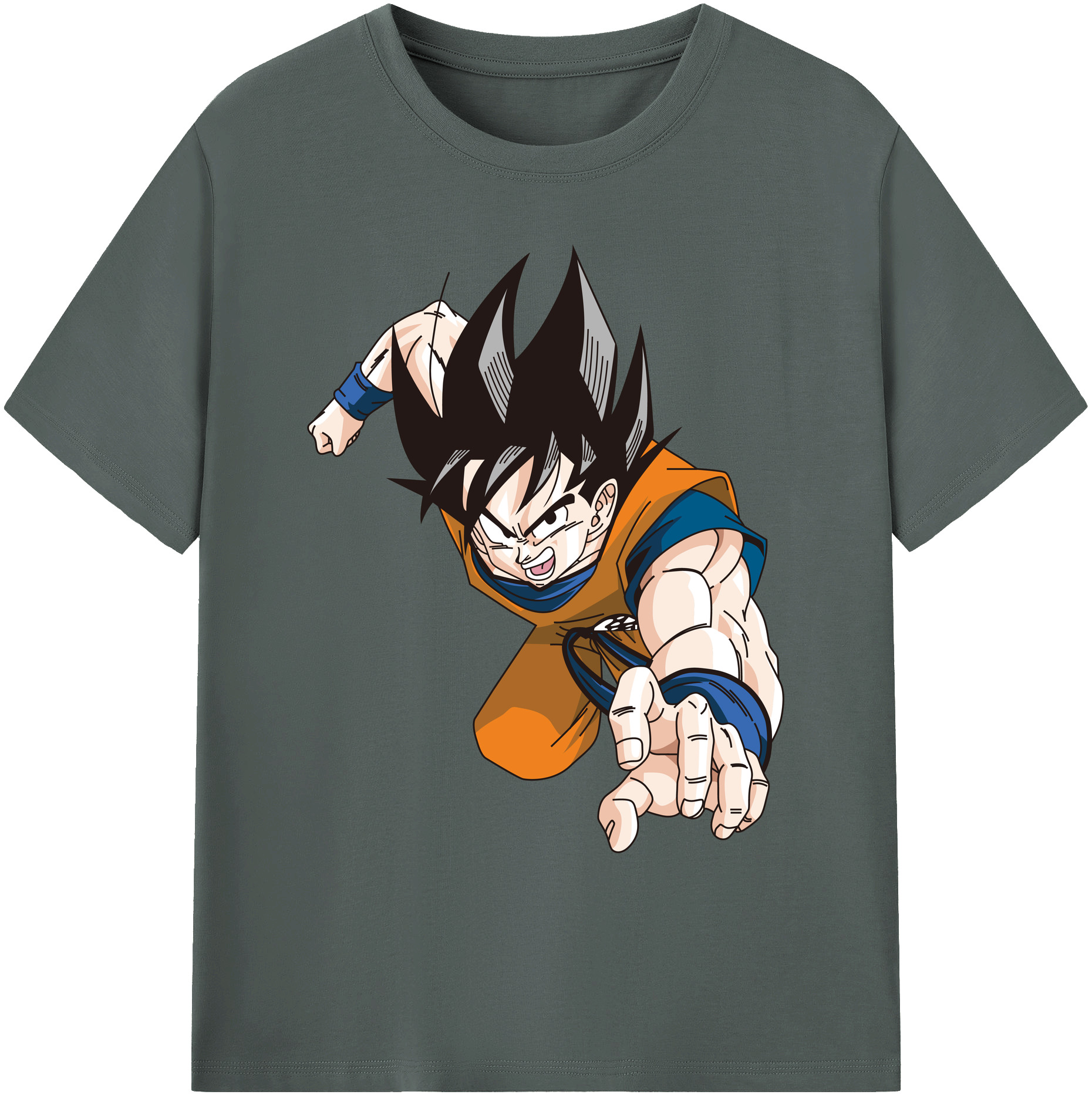 （画像用） ドラゴンボール 孫悟空（そん ごくう）Son Goku カカロット DRAGON BALL Kakarotto 綿100％ メンズ半袖Tシャツ｜肌触りやわらか＆通気性